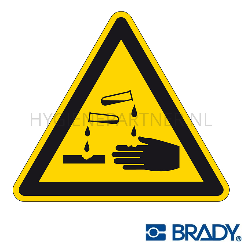 SB051003 Sticker bijtende corrosieve stoffen PIC 303 200 mm